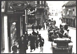 Ankunft der amerikanischen Soldaten in Wurzen, Wenceslaigasse, Wilhelm Wolf, 24.4.1945, 
Inv.Nr.: I1657a © KulturBetrieb Wurzen