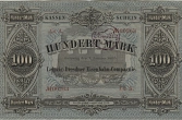 Banknote der Leipzig-Dresdner Eisenbahn-Compagnie von 1875