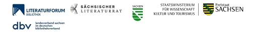 Förderung_Literaturforum.jpg Logos der Fördermittelgeber des Literaturforums Sachsen © KulturBetrieb Wurzen