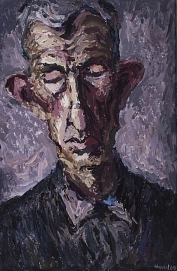 H.-P. Hund, Straßenkehrer Wilhelm, 1969 © KulturBetrieb Wurzen
