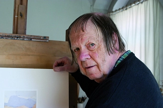 Hans-Peter Hund in seinem Atelier, 2015 © J. Kunstmann