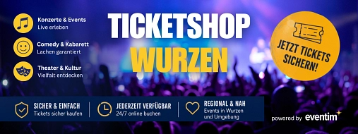 Header Ticketshop Ticketshop für Wurzen über Eventim © Tourist-Information Wurzen