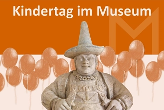 Kindertag im Museum, Sandsteinfigur Joseph Fröhlich © KulturBetrieb Wurzen