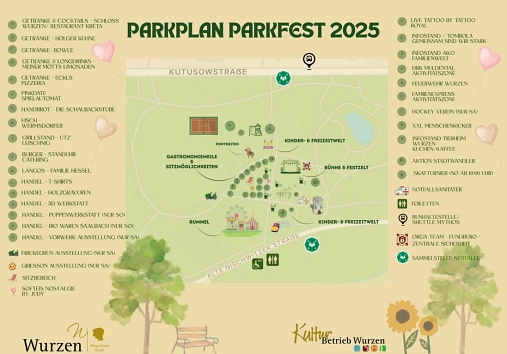 Parkplan Parkfest 2025 © KulturBetrieb Wurzen