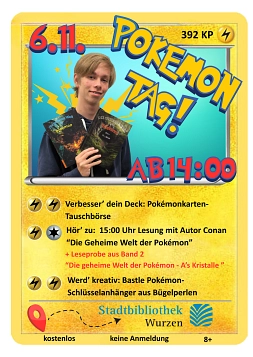 Pokémon-Nachmittag mit Lesung © Stadtbibliothek Wurzen
