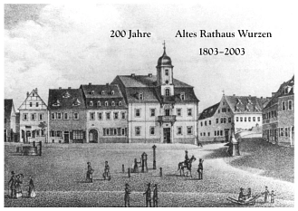 Postkarte Ansicht Markt, um 1900 © KulturBetrieb Wurzen