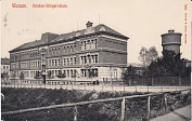 Postkarte: Wurzen Knabenbürgerschule, um 1920 © Privatbesitz Ebert