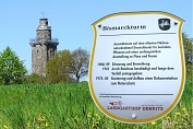Wappenschild am Bismarckturm auf dem Wachtelberg (Foto: D. Kynast)&nbsp;&copy;&nbsp;KulturBetrieb der Stadt Wurzen