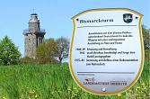 Wappenschild am Bismarckturm auf dem Wachtelberg (Foto: D. Kynast)