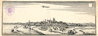 Wilhelm Dillich, Stadtansicht Wurzen, um 1650 © KulturBetrieb Wurzen