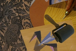 Collage Linoldruck