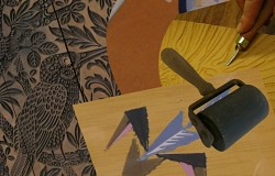 Collage Linoldruck