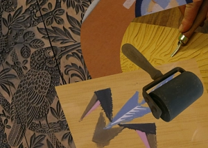 Collage Linoldruck