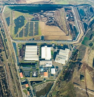 Vogelperspektive Zentraldeponie Cröbern